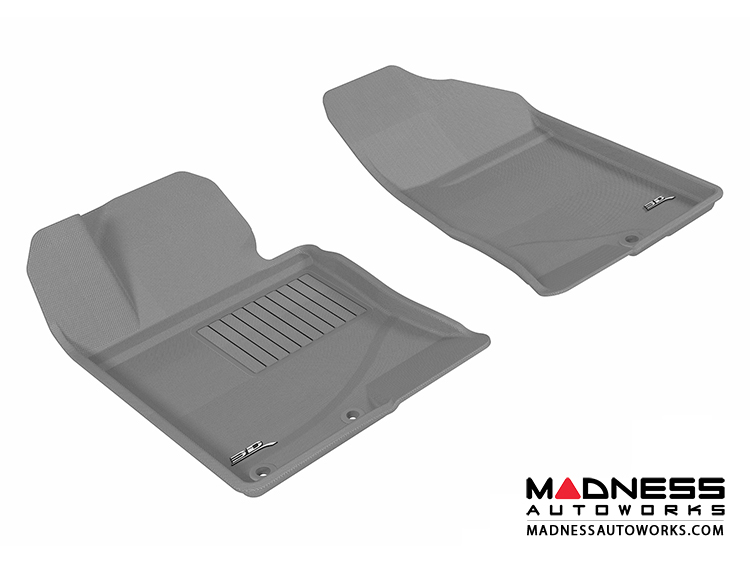 Hyundai Sonata Floor Mats (Set of 2) - Front - Gray by 3D MAXpider